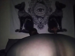 NativeBBW let's dark cock make quick cum deposit inside her